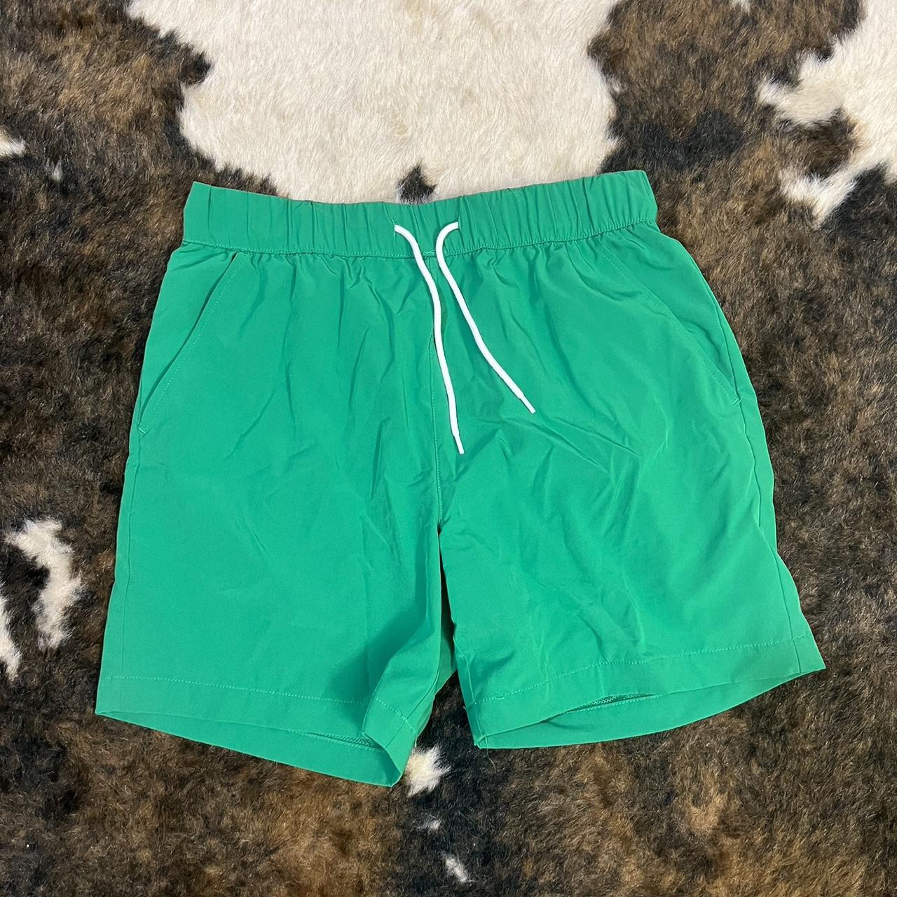 green swim trunks - Depop