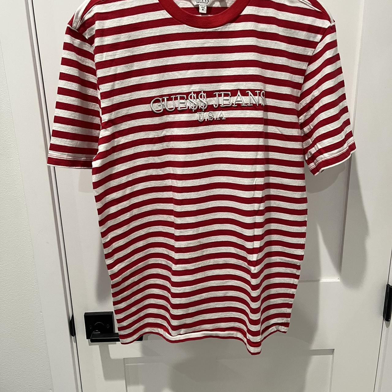 Asap Guess Collab and White Striped... Depop