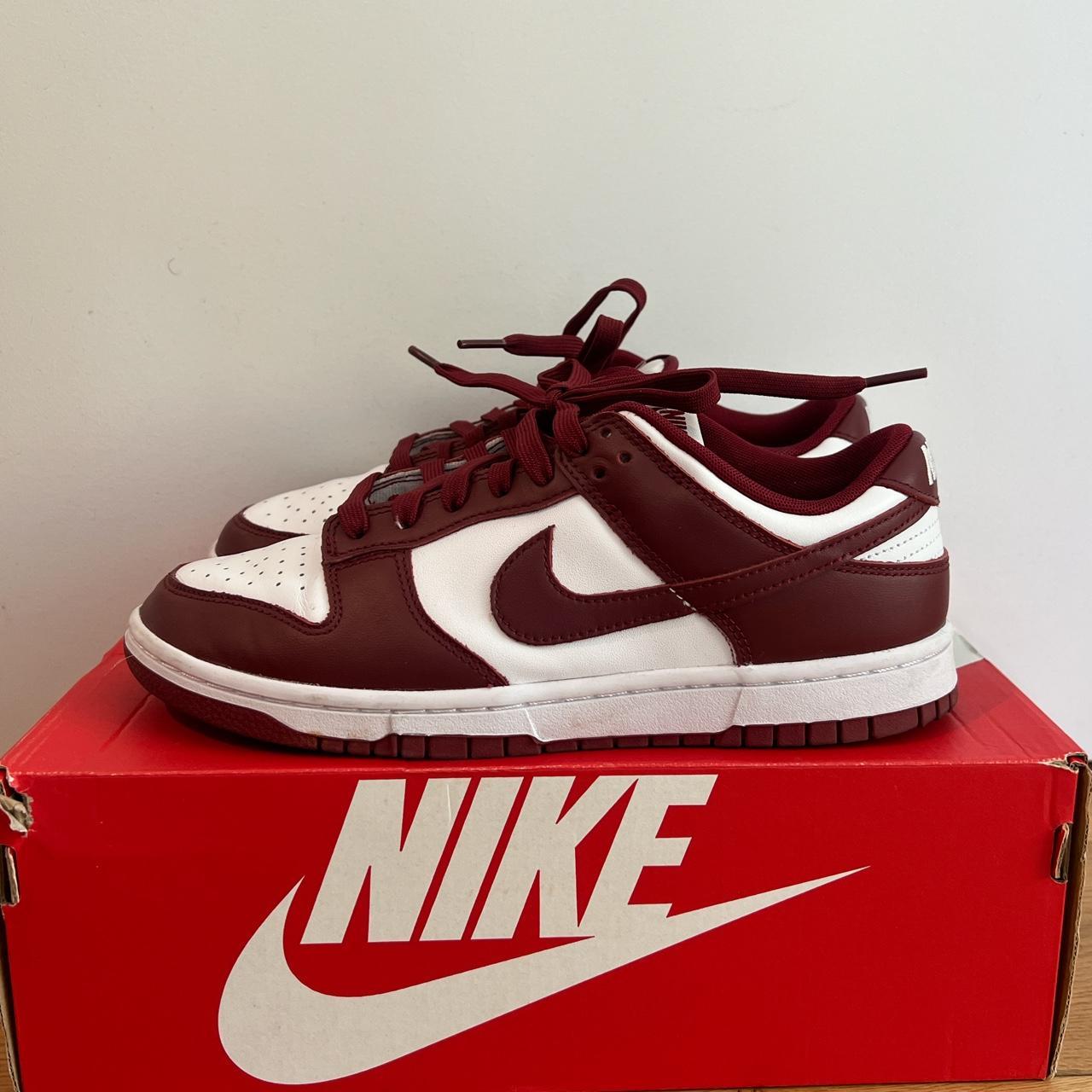 mens nike burgundy trainers