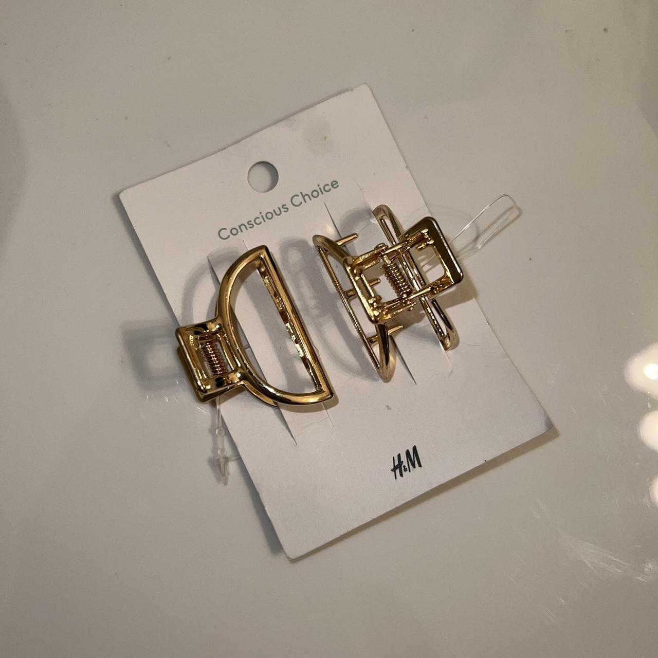 H&M gold hair clips. If you buy another item and... Depop
