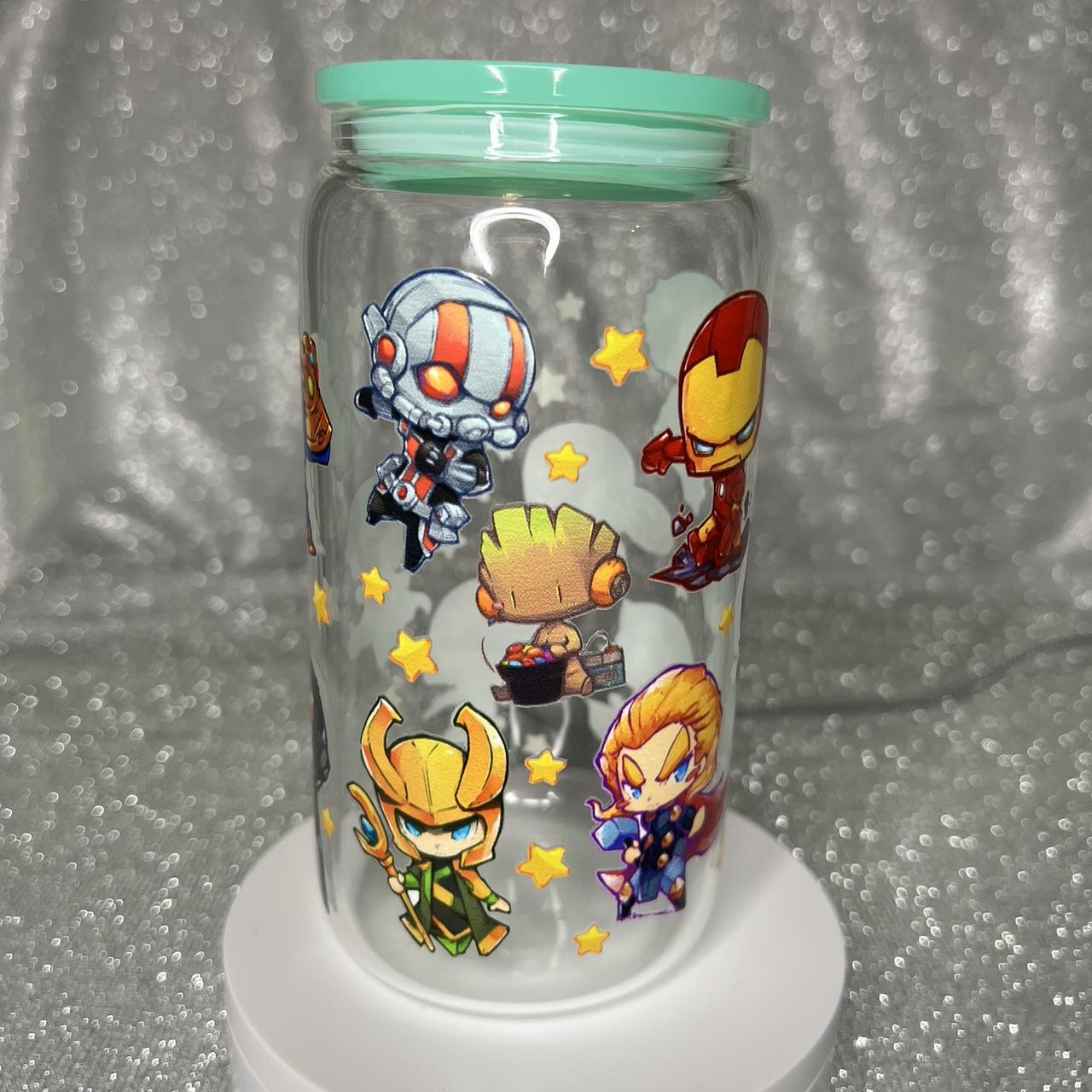 Marvel 16oz glass cup - Depop