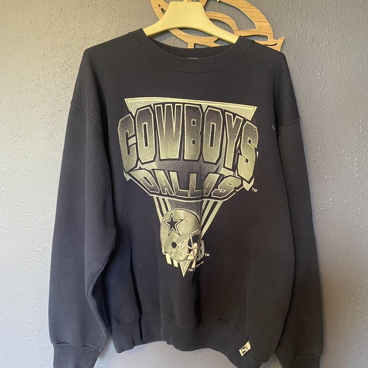 Vintage 90s Dallas cowboys logo 7 nfl crewneck - Depop