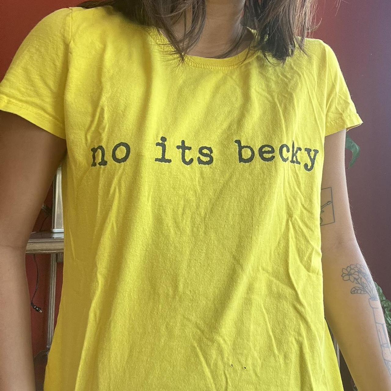 the ICONIC “no it’s becky” taylor swift tee 💛 has... - Depop