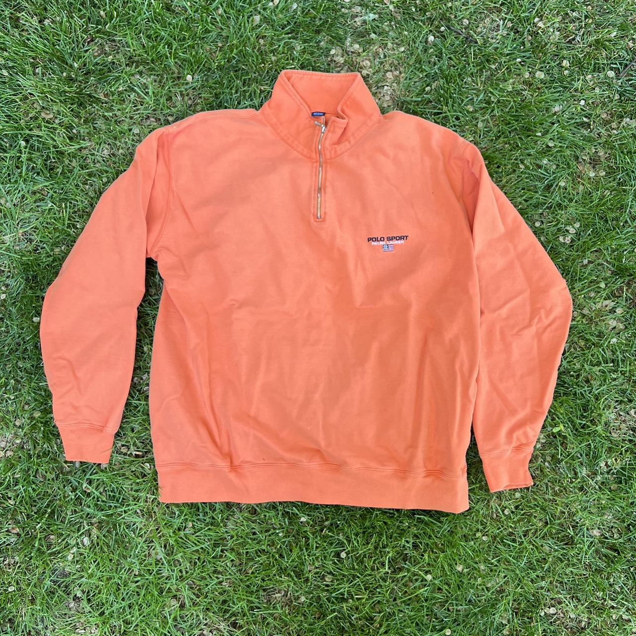 Polo Sport Men's Orange Sweatshirt | Depop