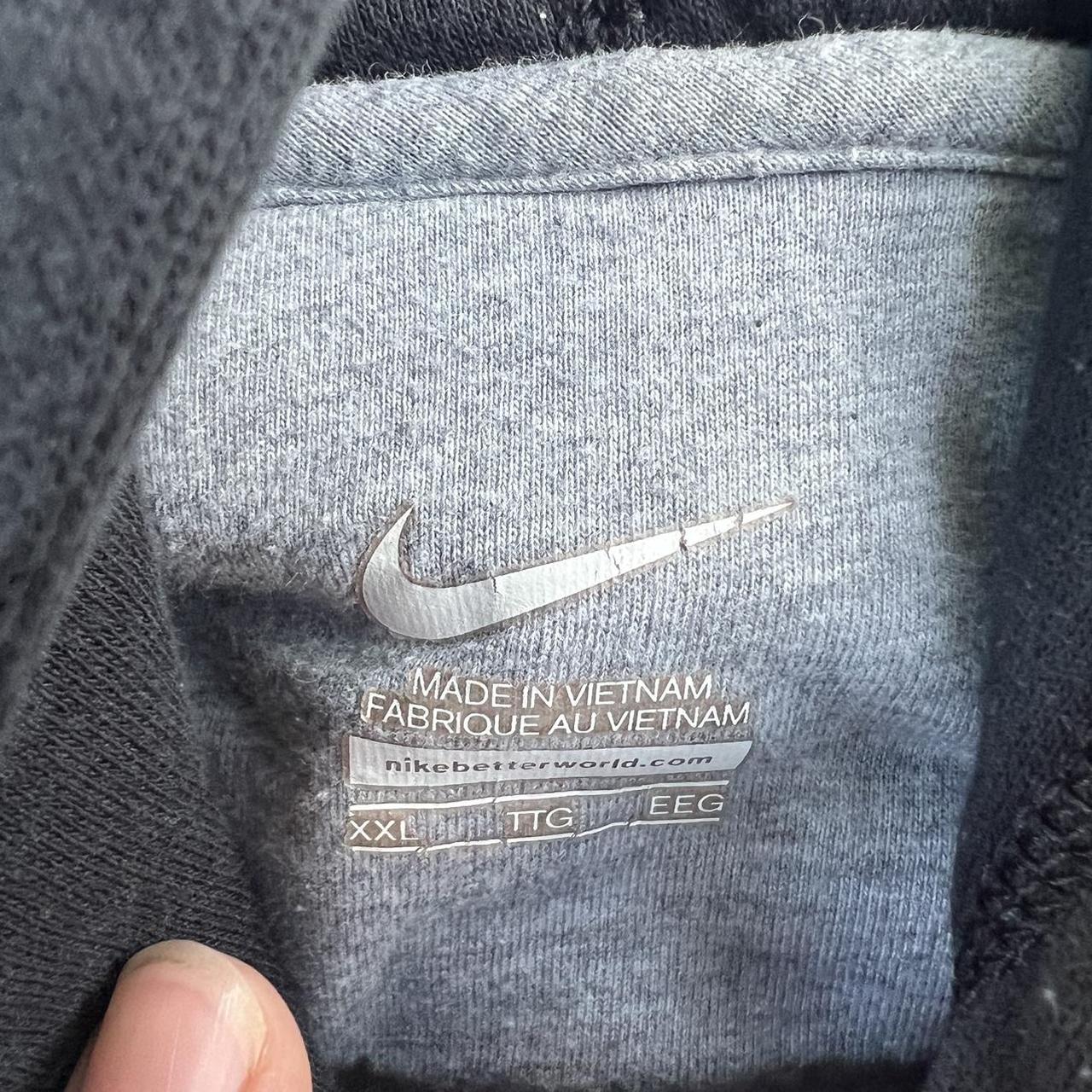 Vintage Nike swoosh hoodie in dark gray/black. No... - Depop