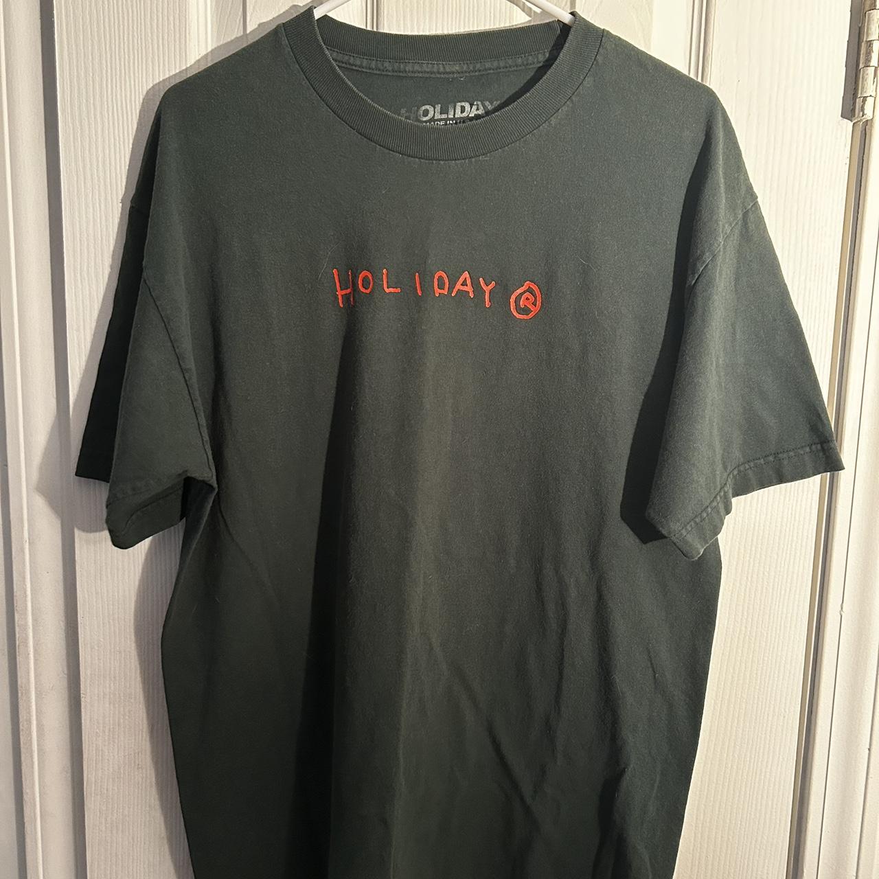Holiday The Label Men's Green and Orange Shirt