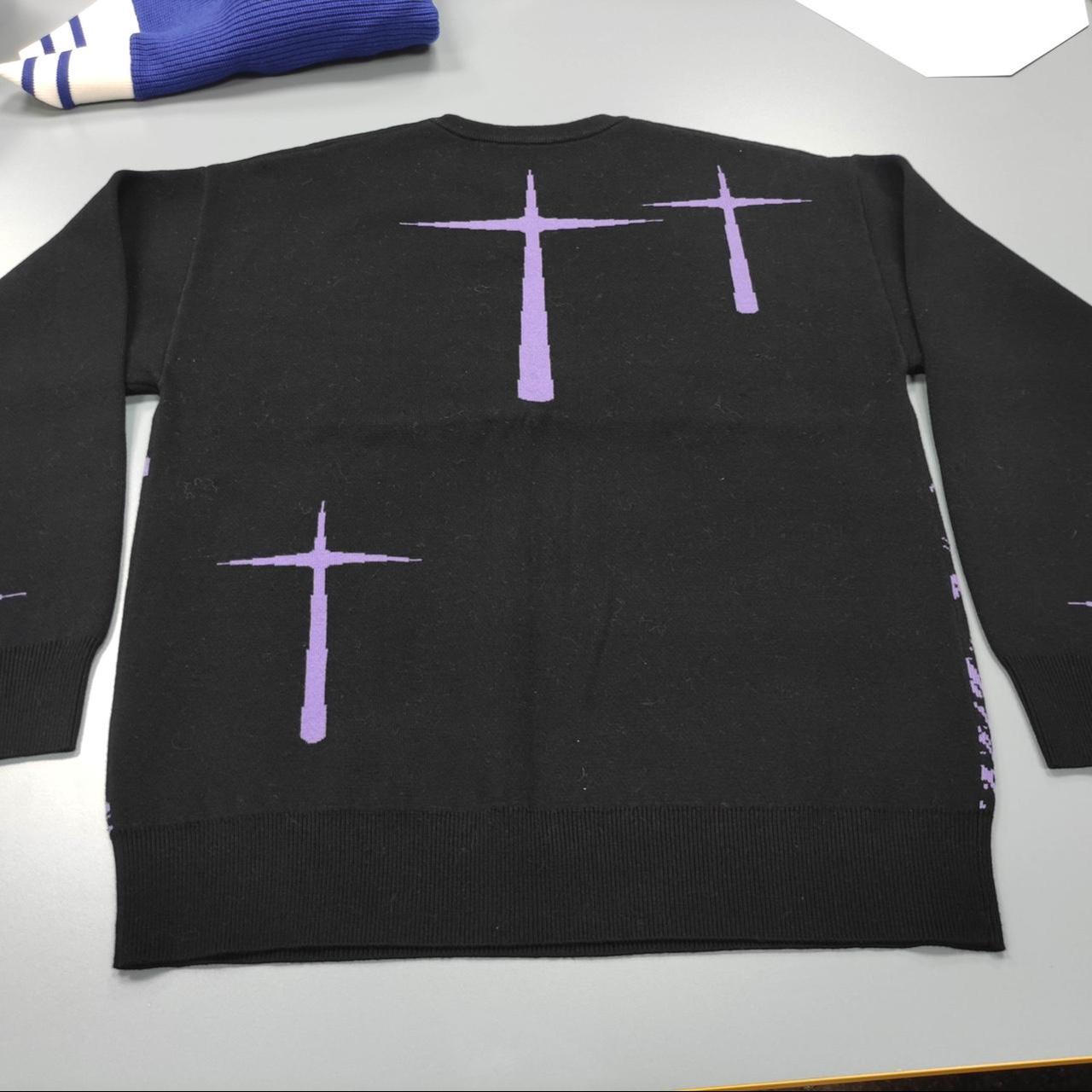 Men's Black and Purple Sweatshirt | Depop