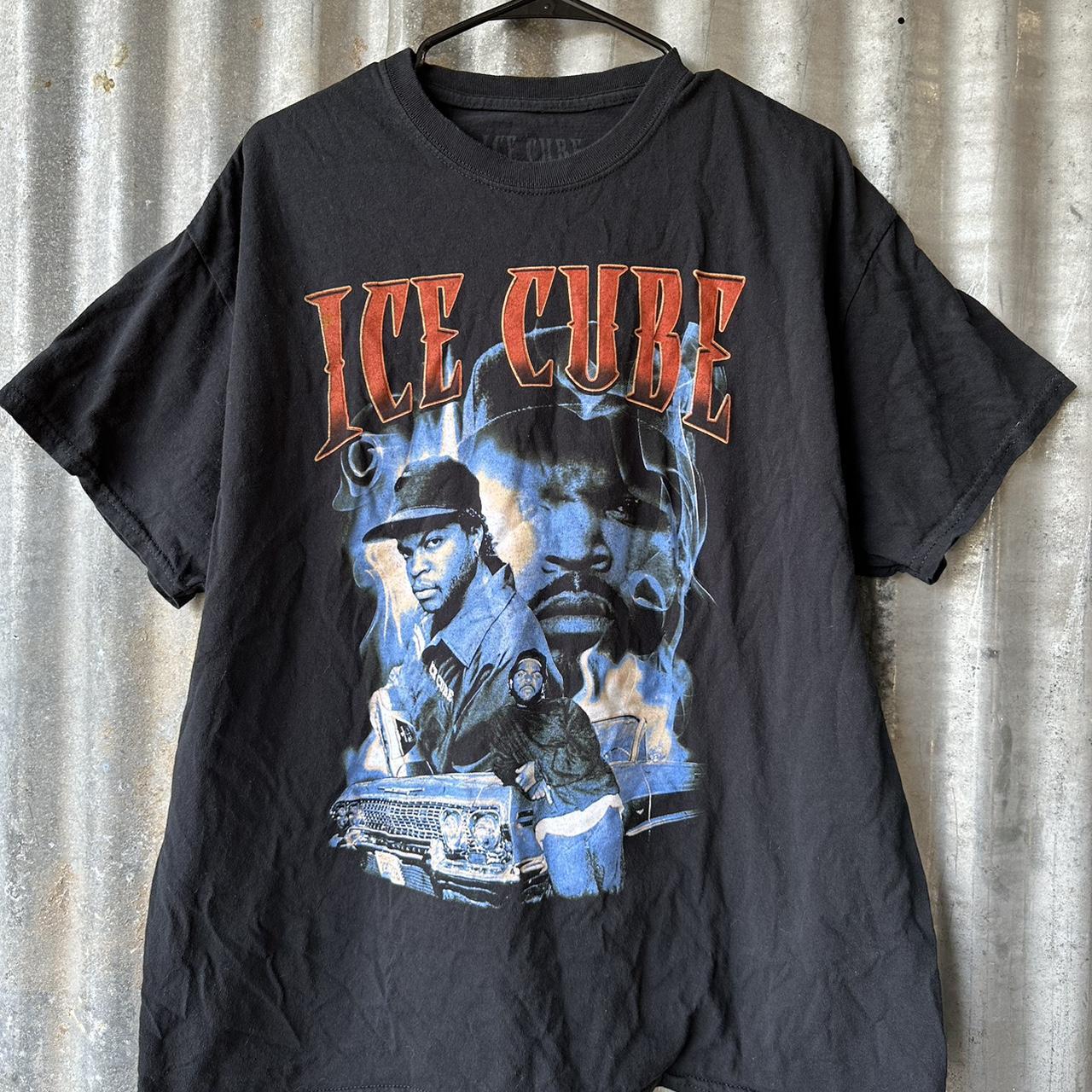 Ice Cube Graphic Print Rapper Rap Music Logo T-Shirt... - Depop