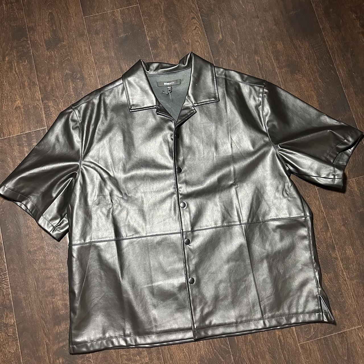 Men’s leather shirt - Depop