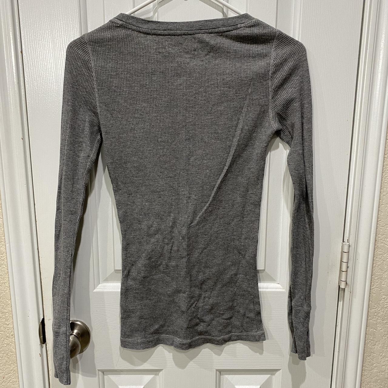 Aeropostale Women S Grey And White Cardigan Depop