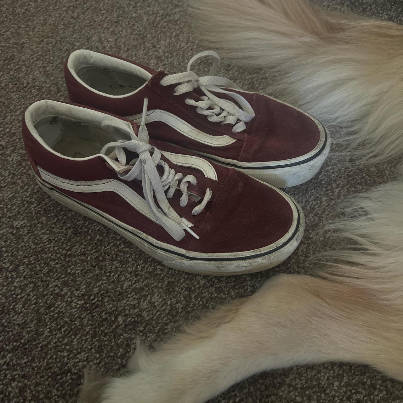 Maroon Platform Vans US 7