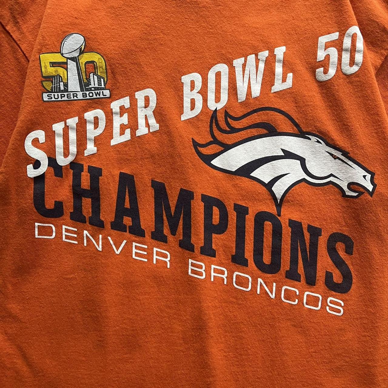 NFL Super Bowl 50 Denver Broncos champions T-shirt - Depop