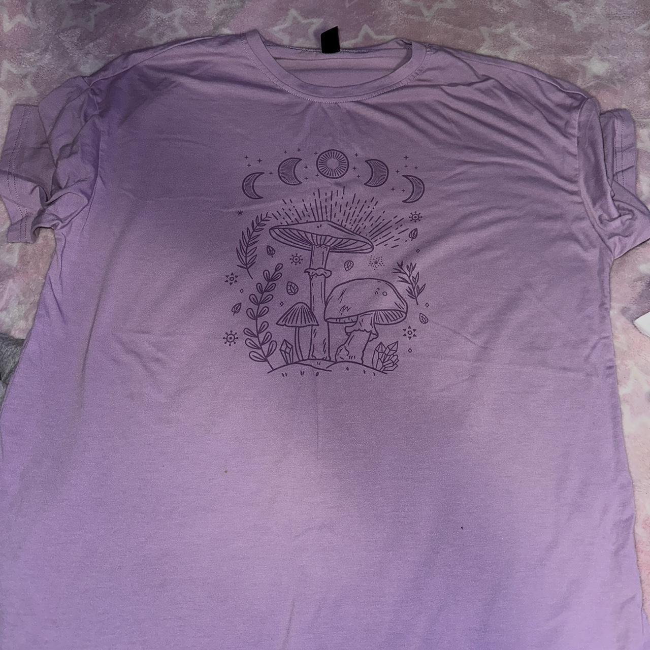 Oversize SHEIN purple hippy shirt so cute - Depop