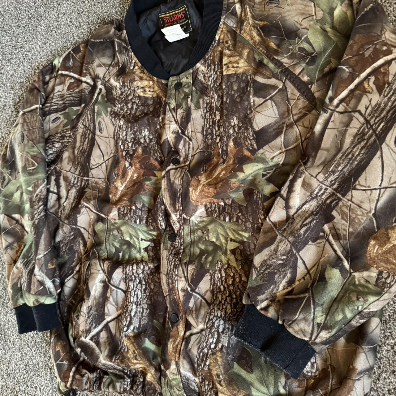 Vintage Stearns Realtree Camo Jacket Tagged size XL... - Depop