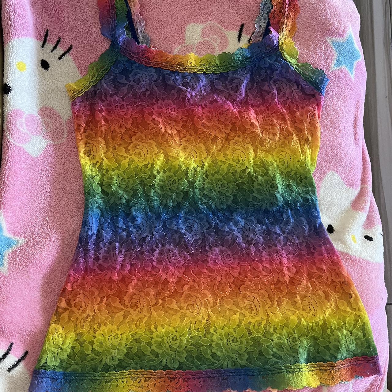 Pride Lace Rainbow Strappy Top