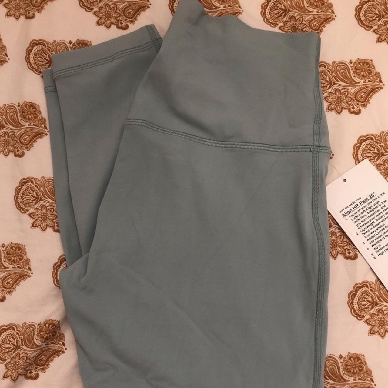 NEW Women Lululemon Align Pant 25 Hazy Jade Size 6 