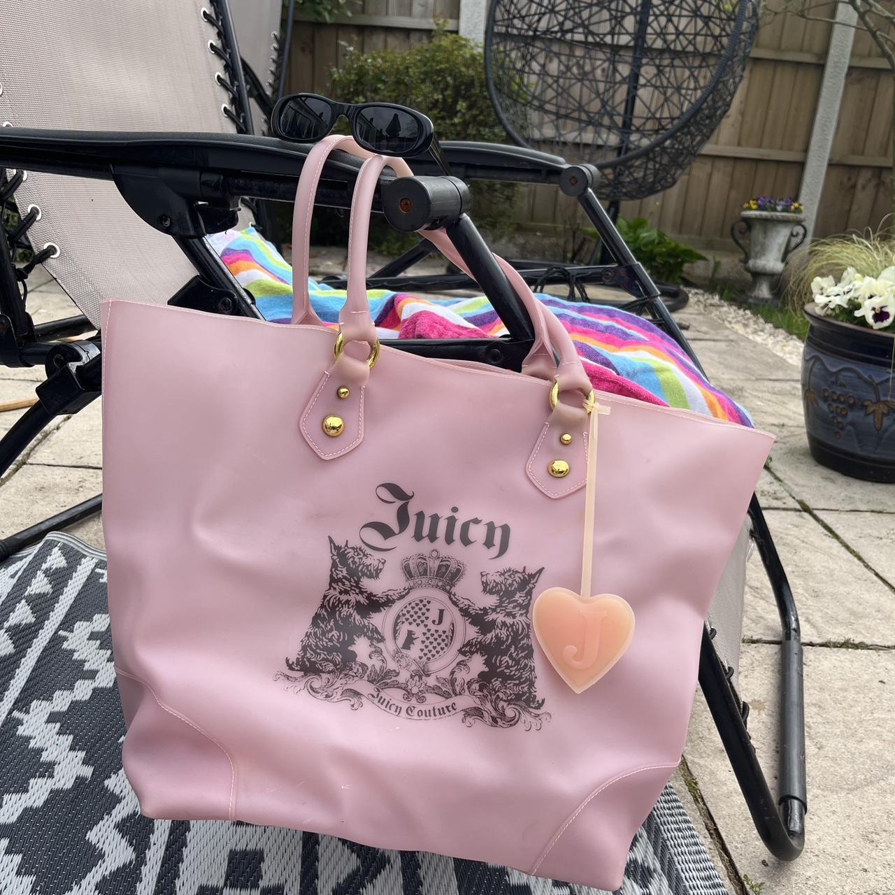 Juicy Couture rare Y2K large Tote Jelly beach bag in | Depop