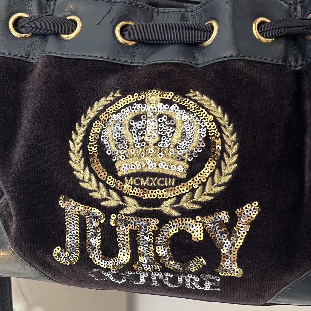 バッグ 00sY2K JuicyCouture embroidered tote bag Juicy Couture Vintage Rare “some like it juicy” Palm Trees
