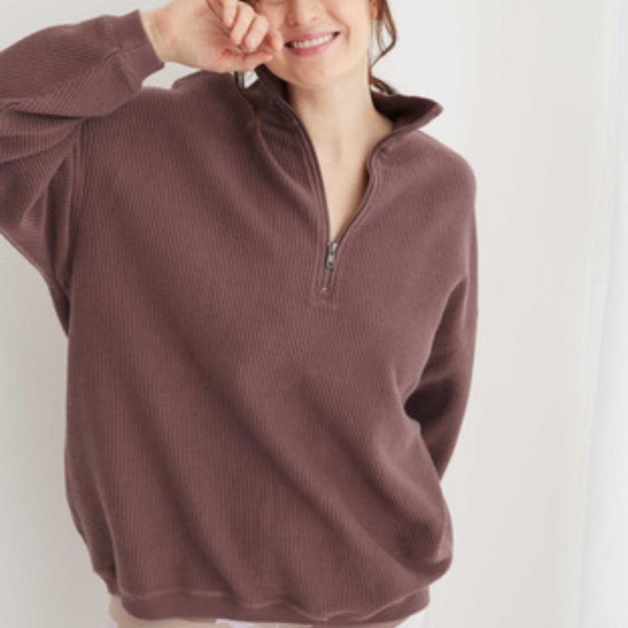 Oversized quarter zip sweatshirt online