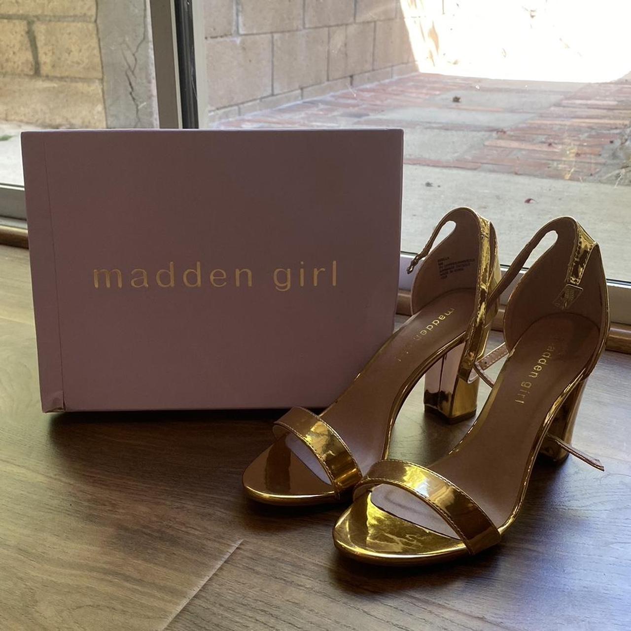 Madden girl hot sale gold heels