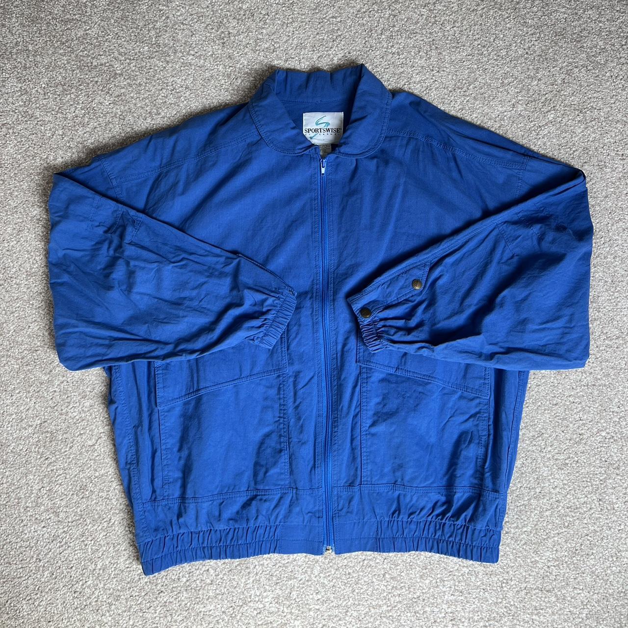 Vintage Bomber Jacket with front pockets - Depop