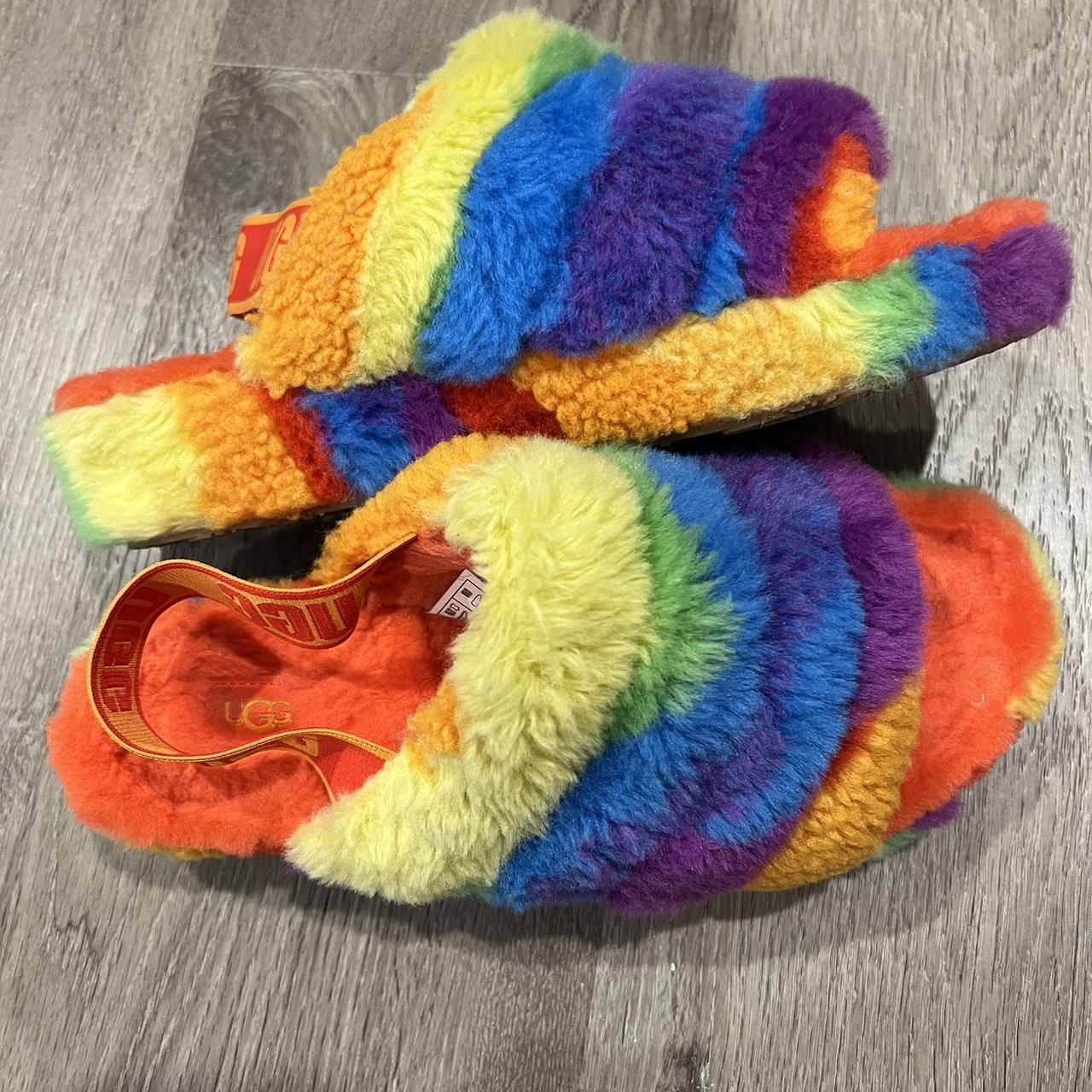 Ugg hot sale rainbow slippers