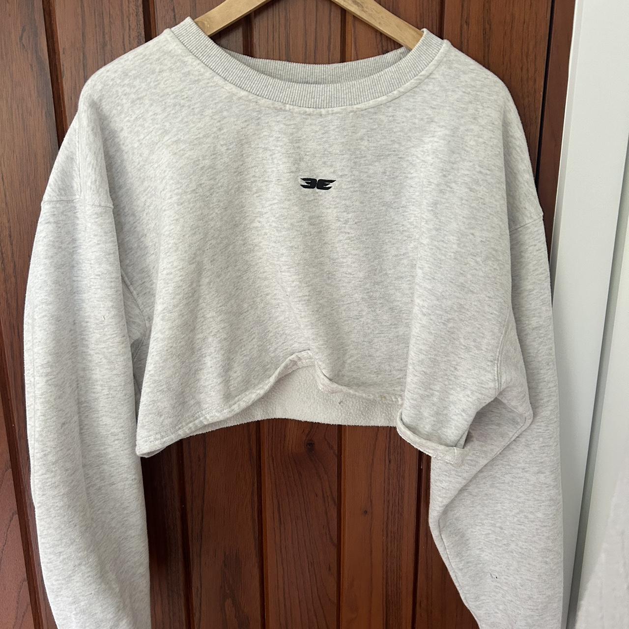 Elite Eleven cropped grey jumper - Depop