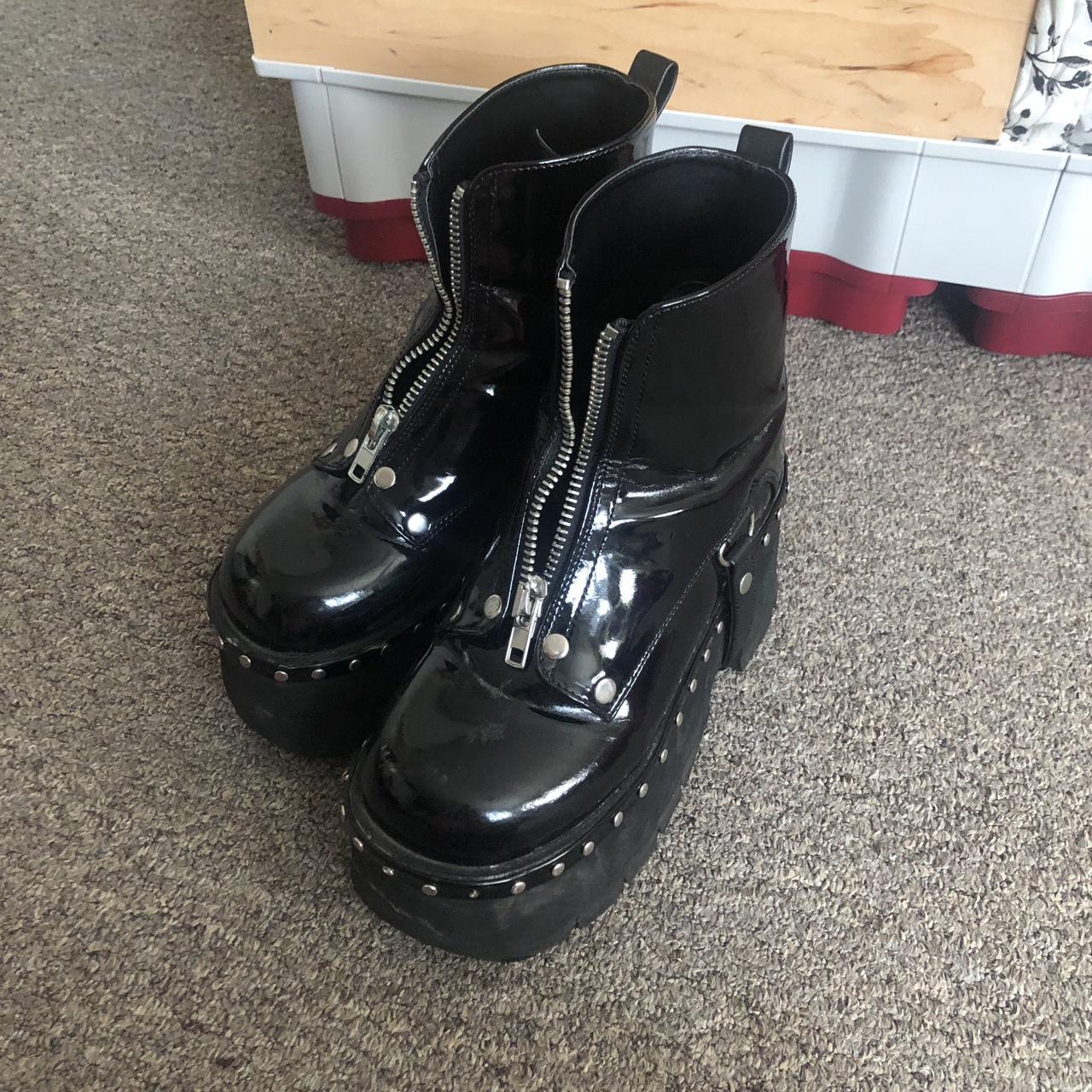 Demonia Women's Black Boots | Depop