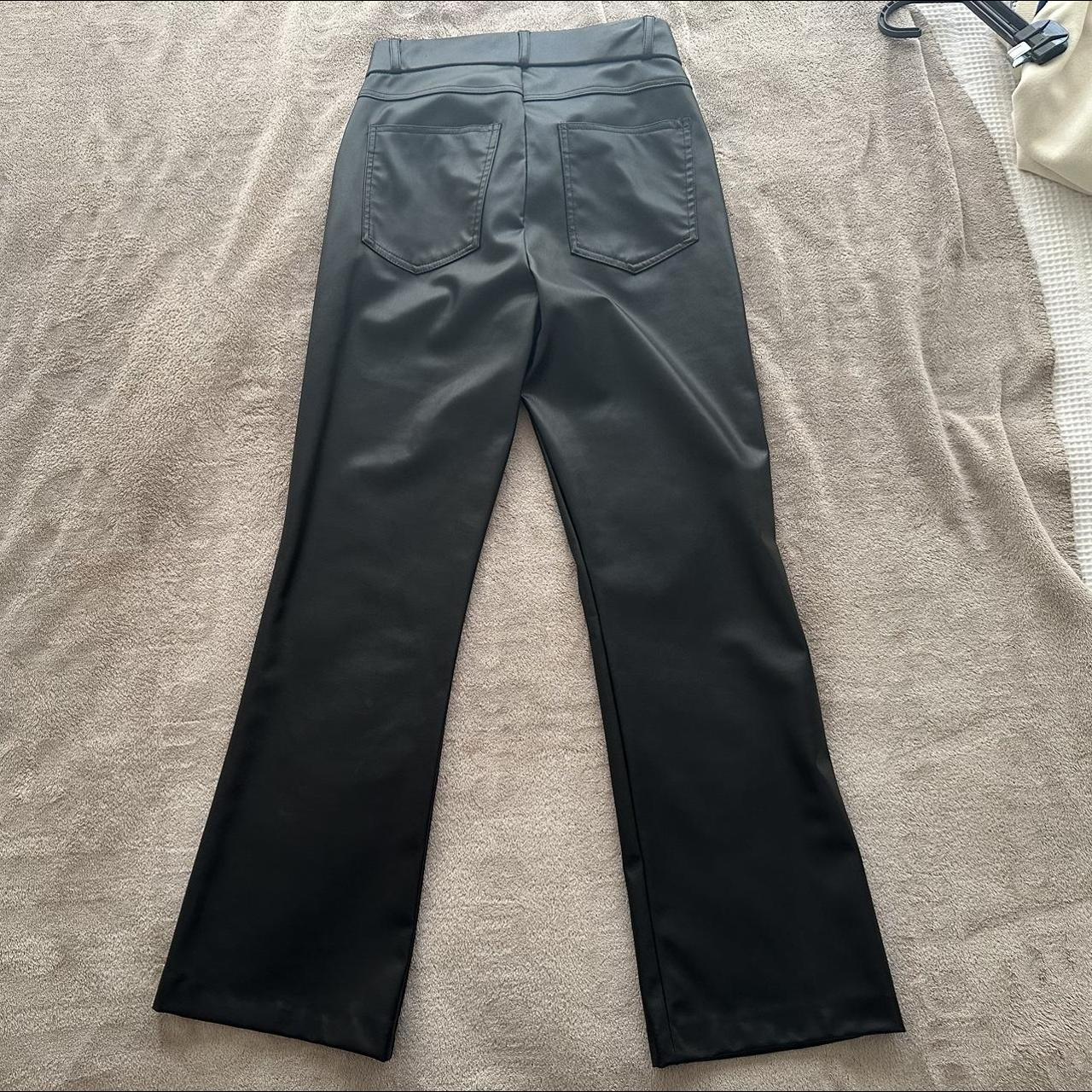 Zara Leather Pants Size S In great condition however... - Depop