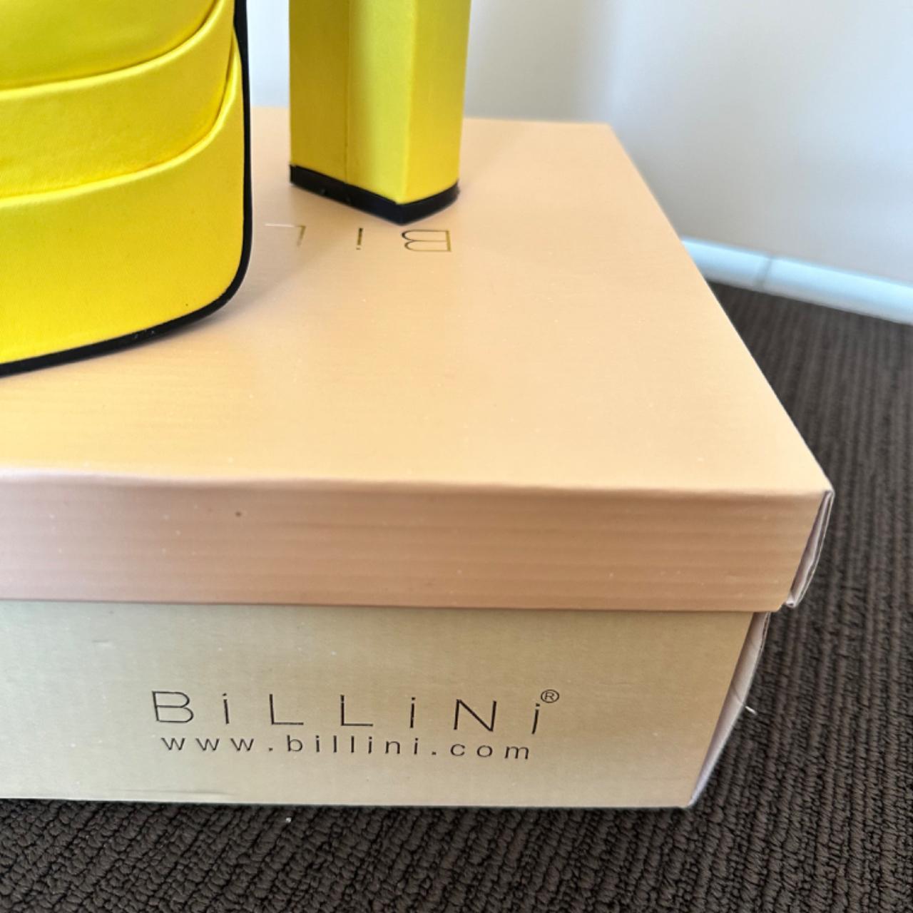 Billini Yellow Satin Platforms Size 8 Worn once. Depop
