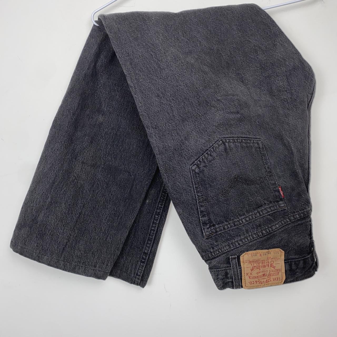 Vintage 90s Levi's 501 Mens Sz 86L (32”) Long Black... - Depop