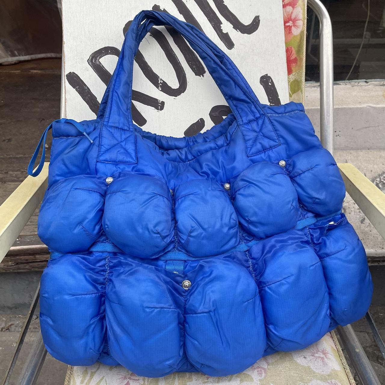 Marithe Francois Girbaud pokachu puffy bag in blue | Depop