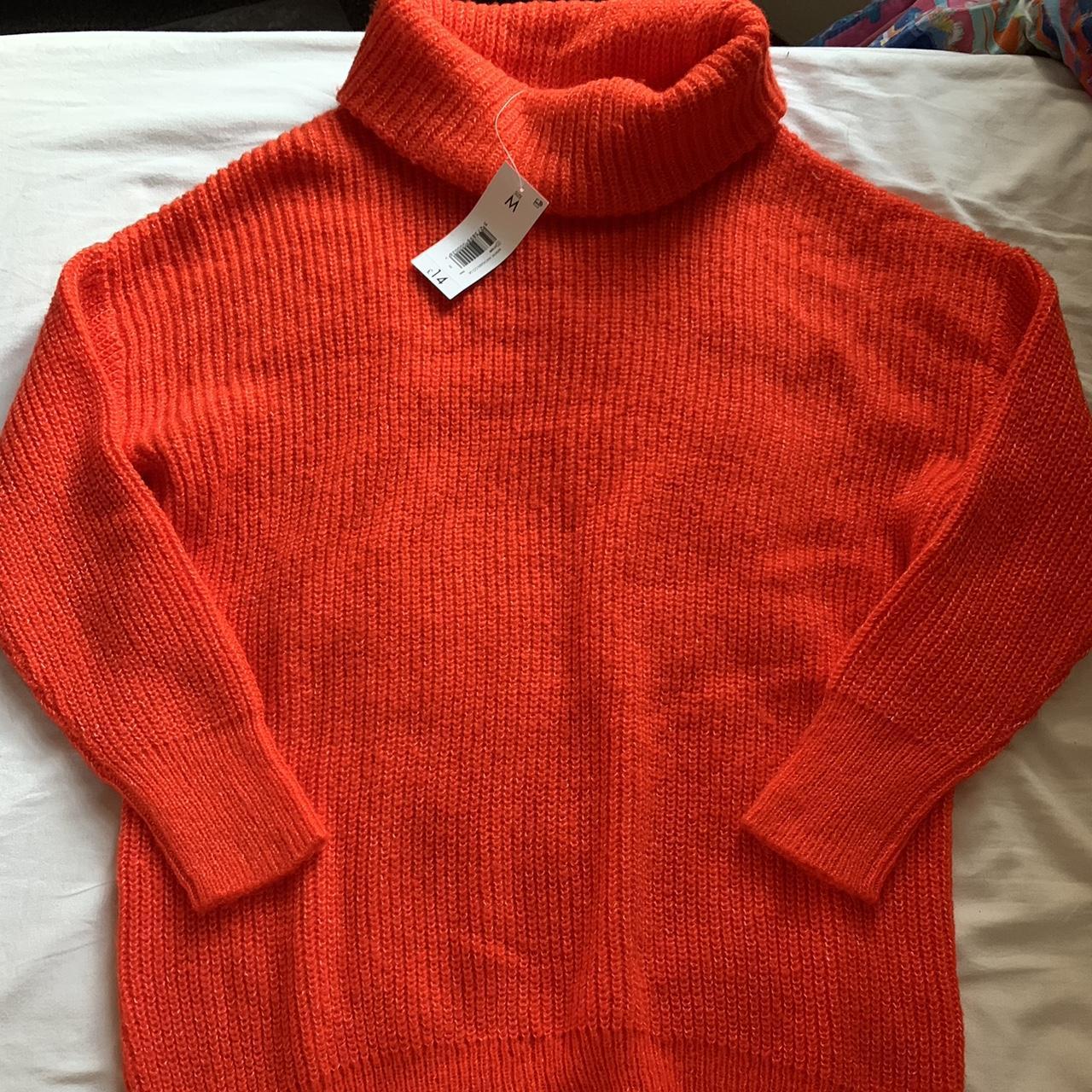 Orange Jumper Matalan Papaya Womens Size... Depop