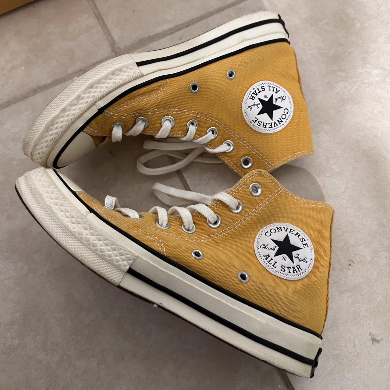 Yellow converse chuck 70 sneaker - Depop