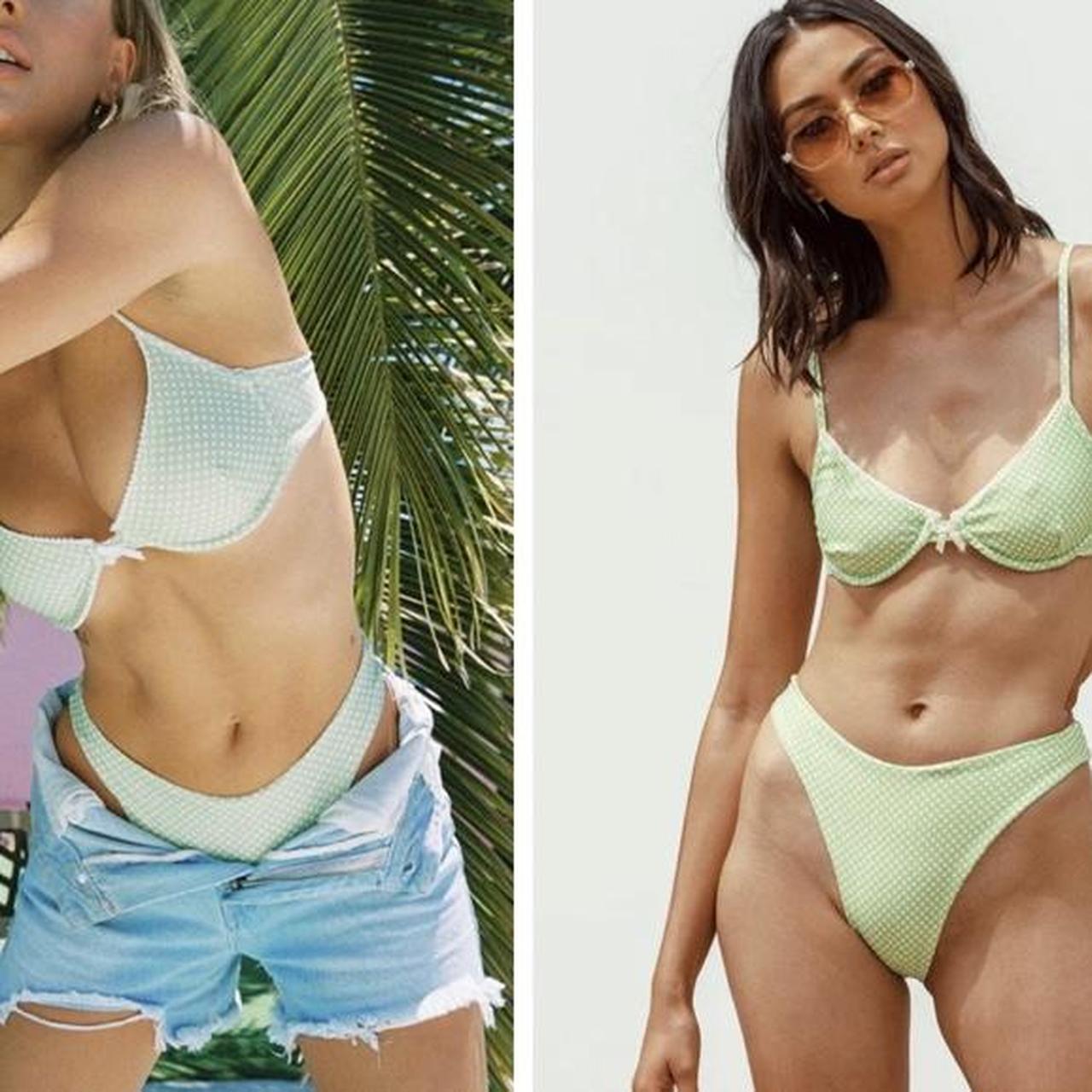 Princess Polly Women's Green Bikinisandtankinisets Depop