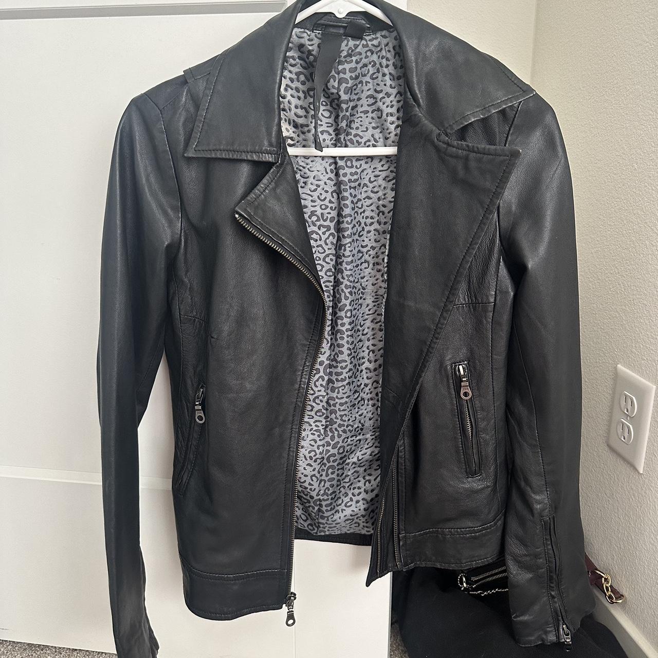 Kenna t store leather jacket