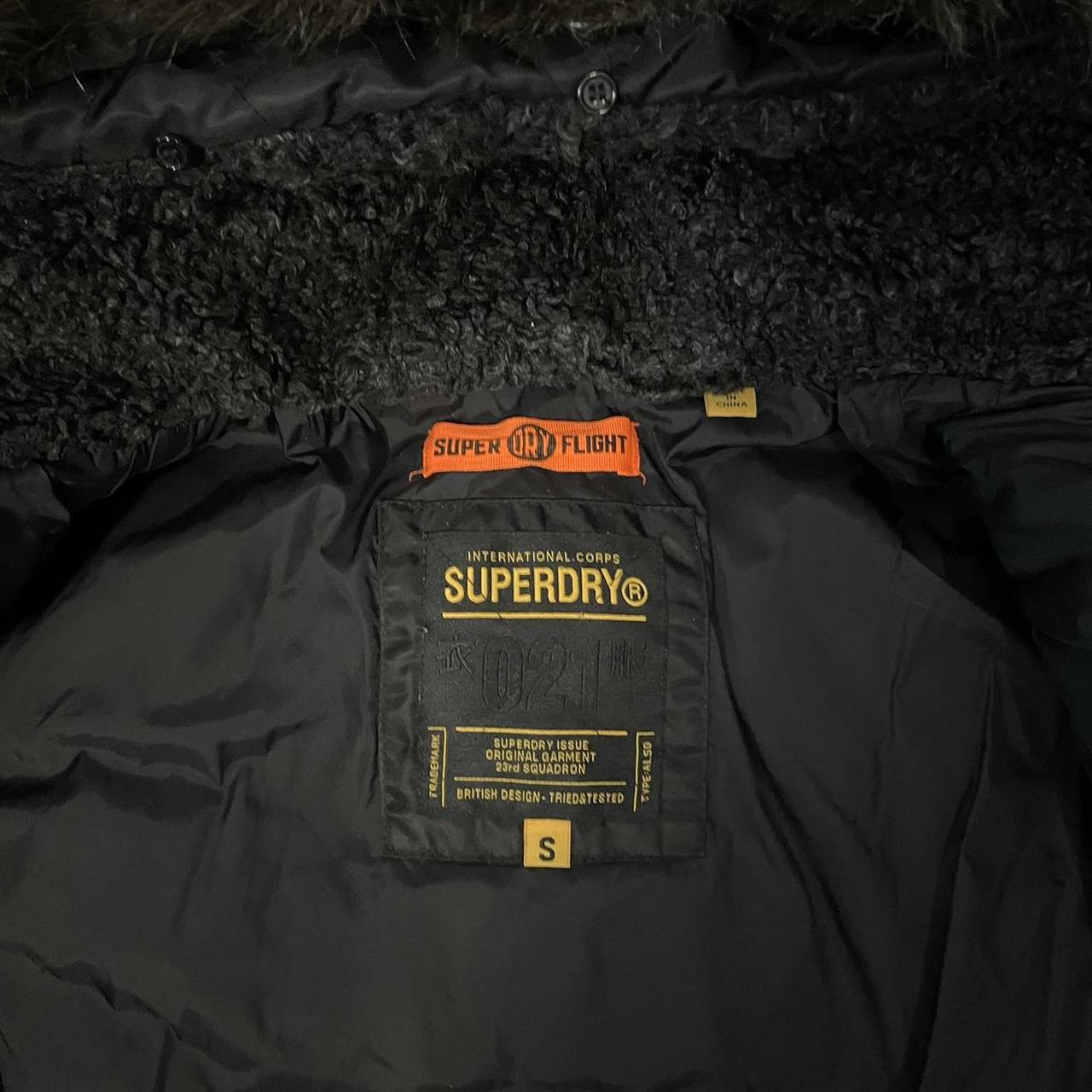 Superdry Black Chinook Parka Jacket ️ - 8/10... - Depop