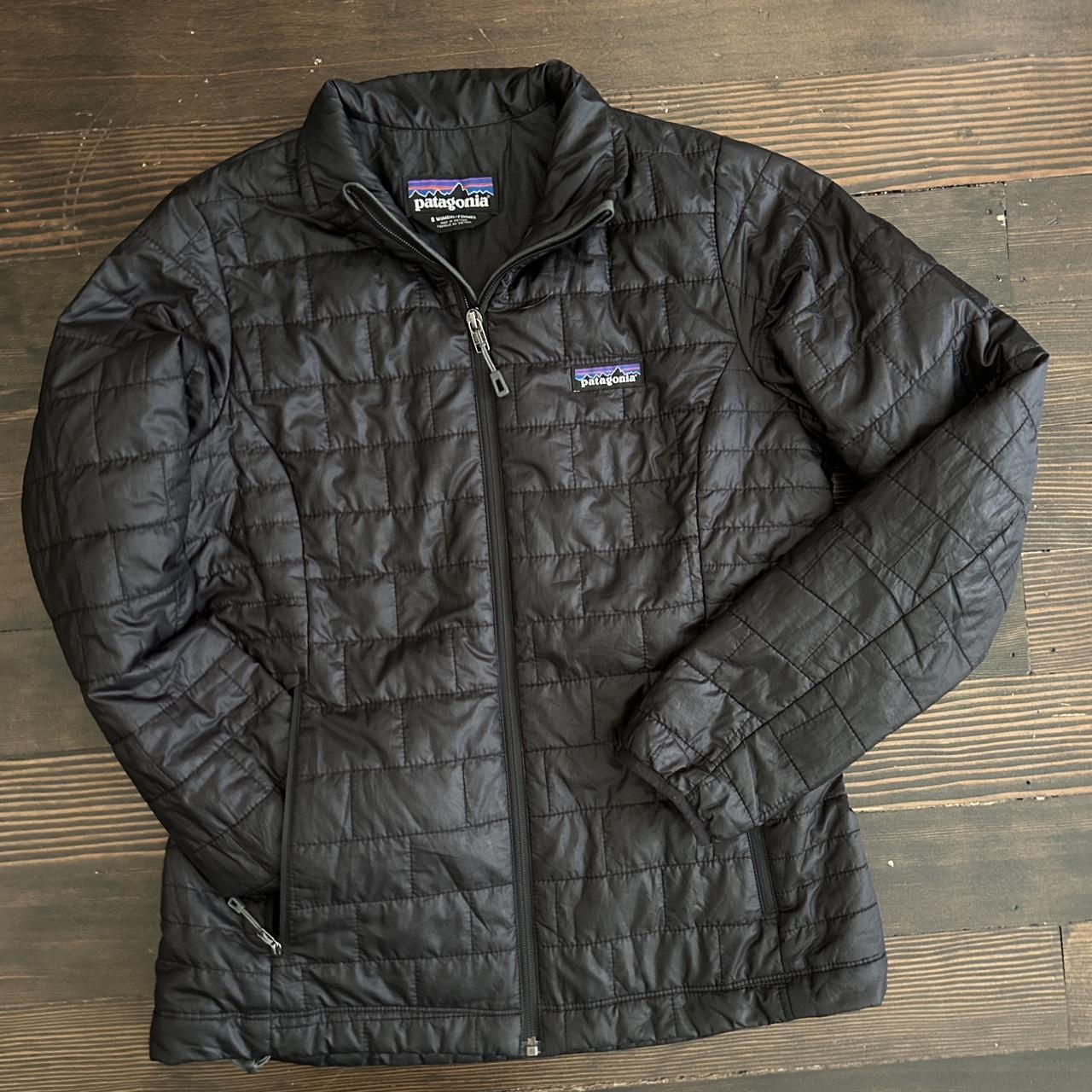 Black Patagonia puffer. Labeled size women’s small,... - Depop