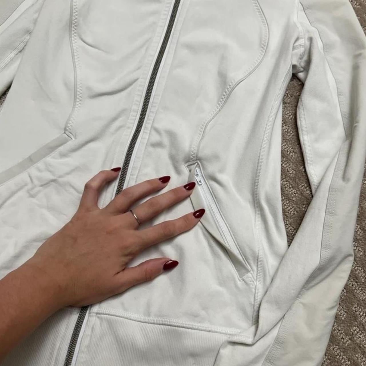 Lululemon ホワイト フルジップジャケット White Fitted Jacket | lululemon