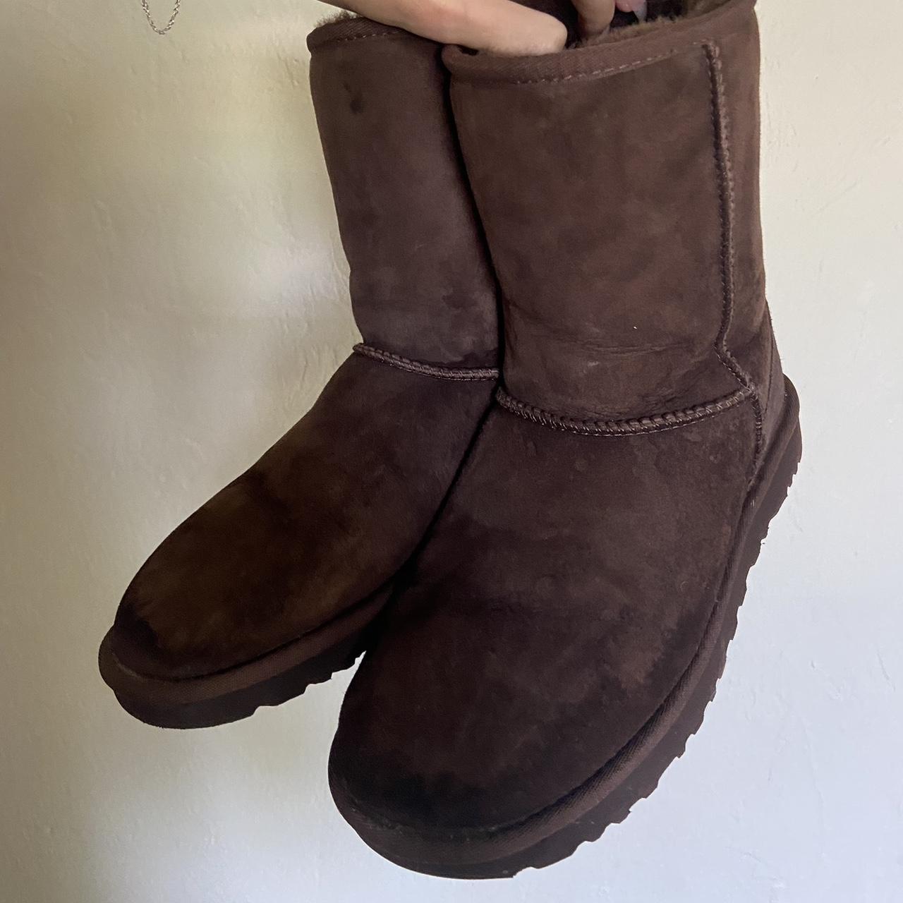 Ugg dark hotsell brown boots