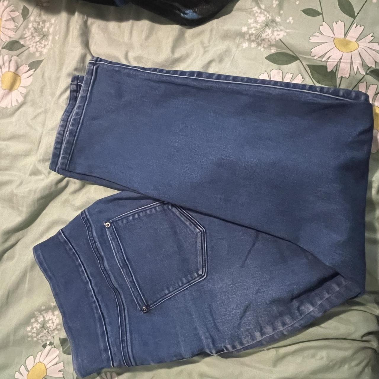 white stag jeans no button like leggings so comfy - Depop