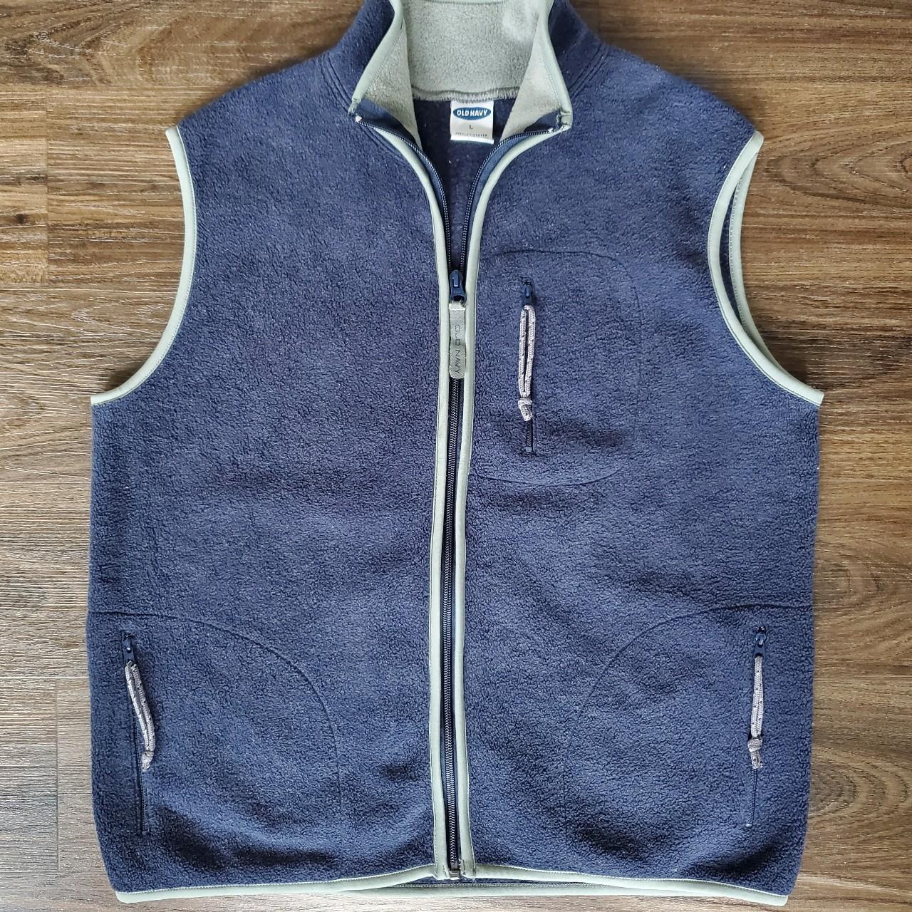 Men's fleece 2025 vest old navy