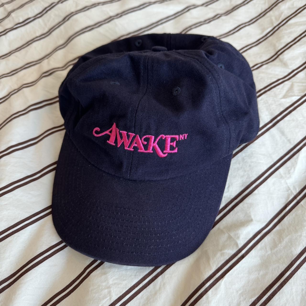 Awake cap hat in navy. Worn in good condition. - Depop