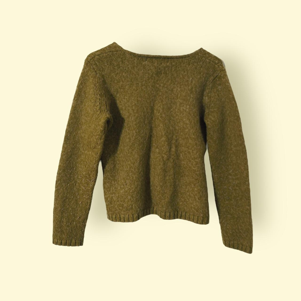 vintage khaki warm sweater in good condition, from... - Depop