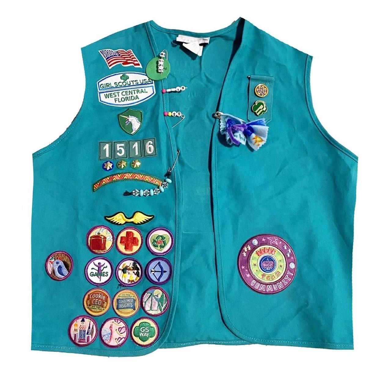 Vintage Girl Scouts Vest 🍪🥹 ⚡️ BRAND Girl Scouts ⚡️... Depop