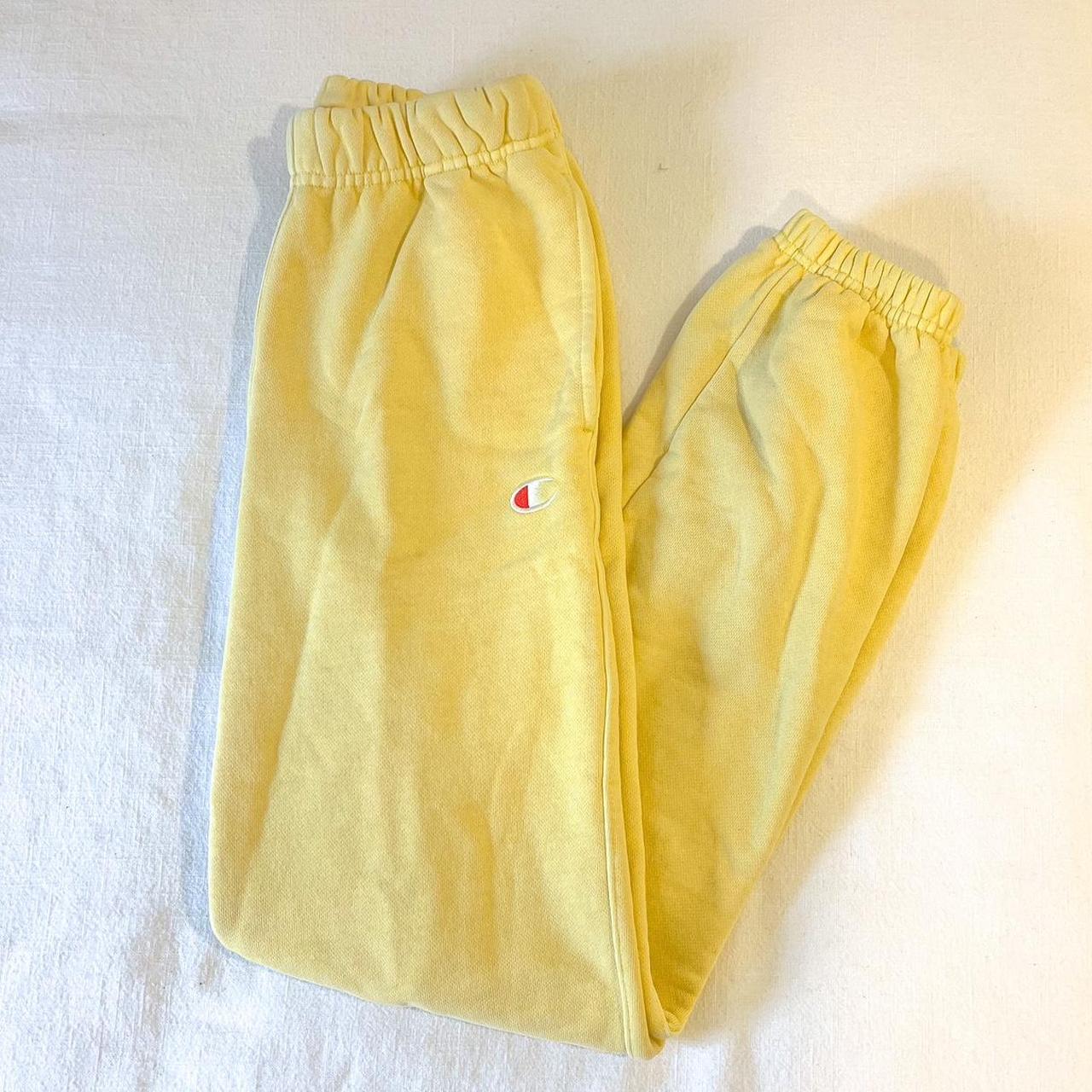 Champion yellow sweatpants online