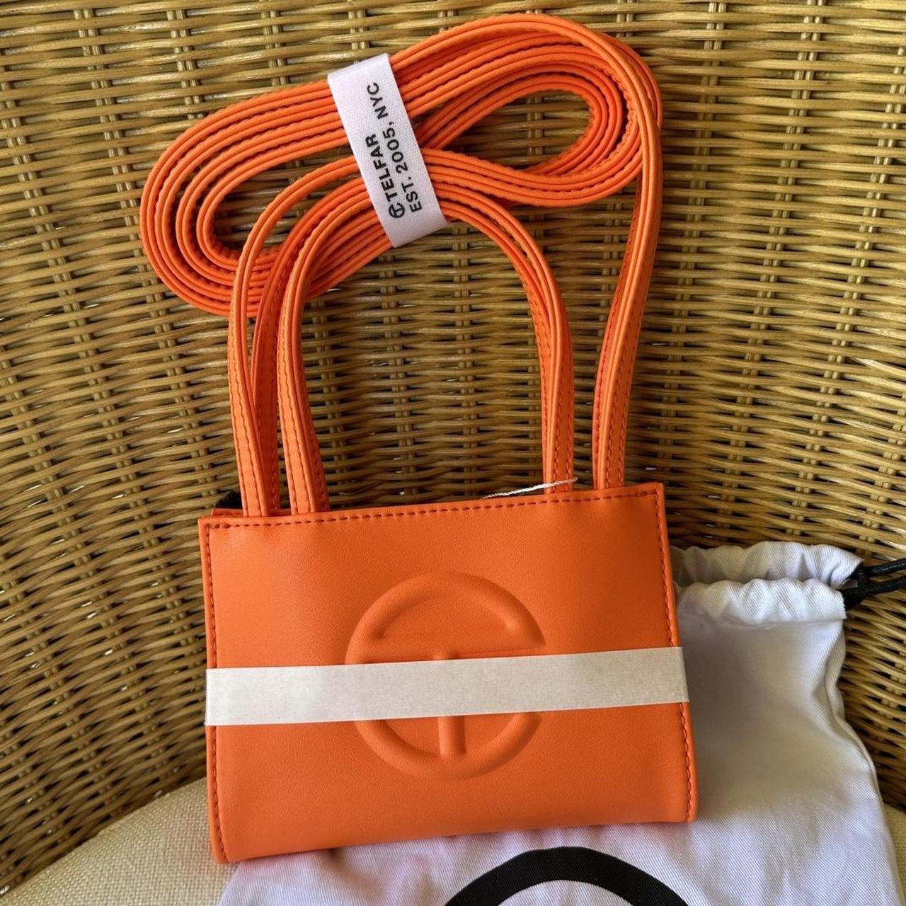 NWT Telfar Medium Shopper outlet Bag Purse Orange