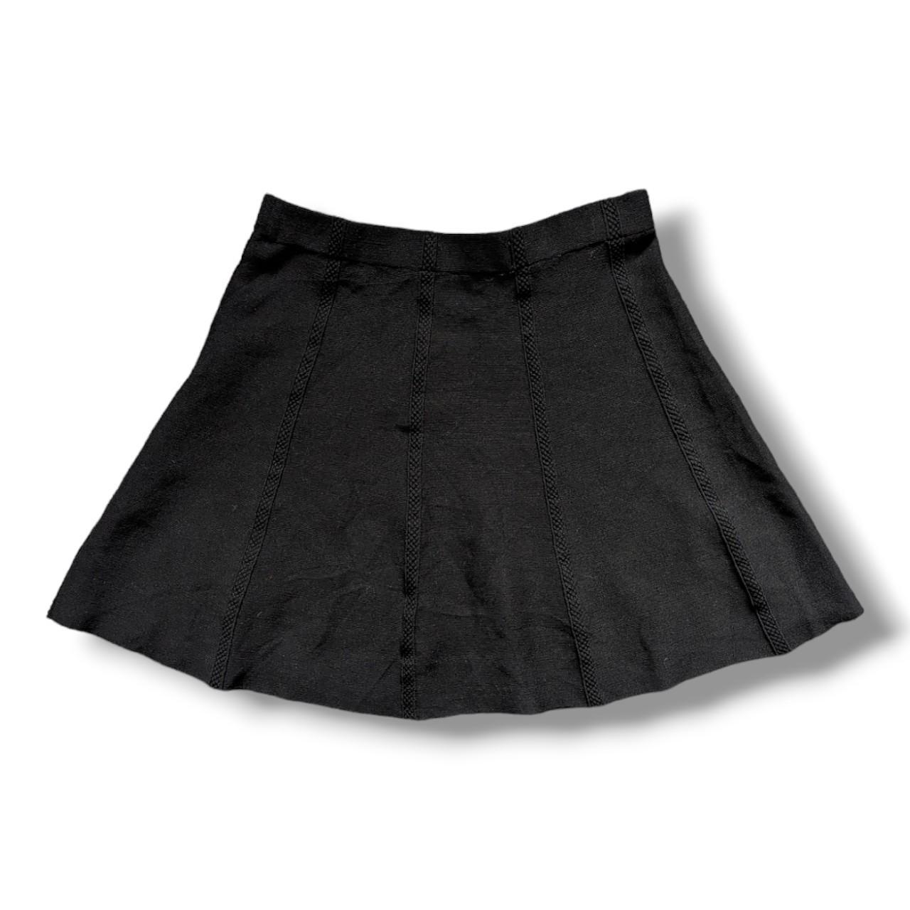 Black flare skirt zara hotsell