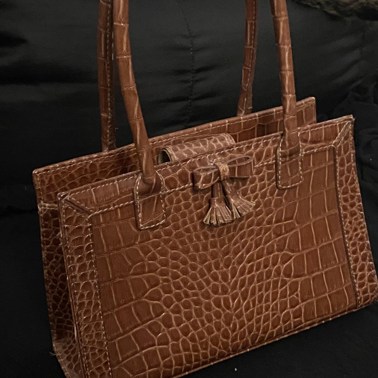 Liz claiborne crocodile online purse