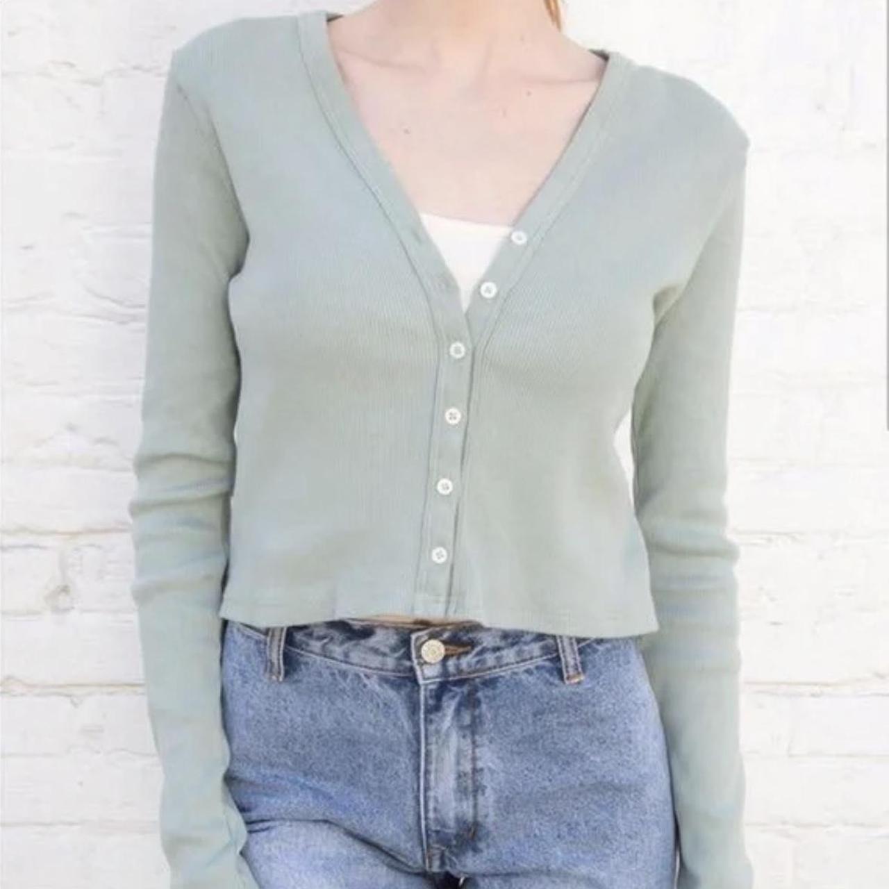 Brandy melville outlet green cardigan